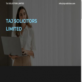 Скриншот главной страницы сайта taj-solicitors.com