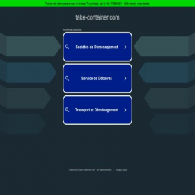 Скриншот главной страницы сайта take-container.com