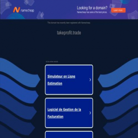 Скриншот главной страницы сайта takeprofit.trade