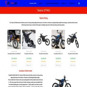 Скриншот главной страницы сайта talariasting.net