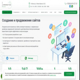 Скриншот главной страницы сайта tamarketing.ru