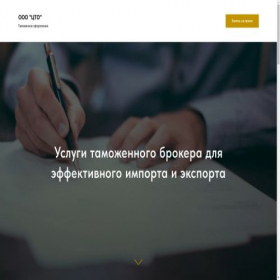 Скриншот главной страницы сайта tamozhenniy-broker.tilda.ws