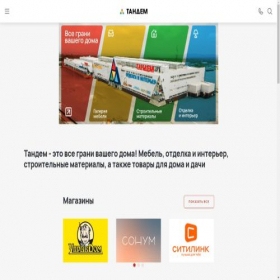 Скриншот главной страницы сайта tandem.ru