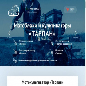 Скриншот главной страницы сайта tar-pan.ru