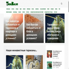 Скриншот главной страницы сайта taraklop.ru