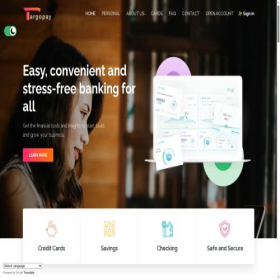 Скриншот главной страницы сайта targopay.com