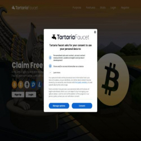 Скриншот главной страницы сайта tartaria-faucet.net