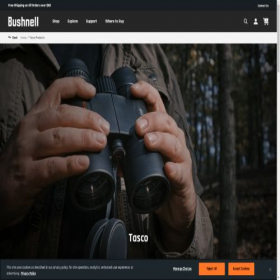 Скриншот главной страницы сайта tasco.com