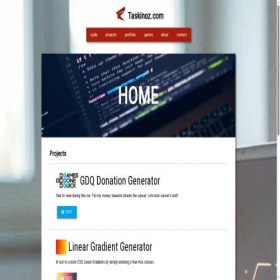 Скриншот главной страницы сайта taskinoz.com
