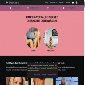 Скриншот главной страницы сайта tastyslips.com