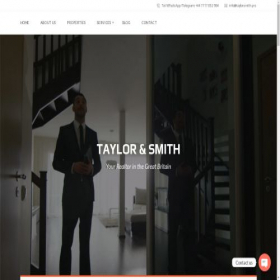 Скриншот главной страницы сайта taylorsmith.pro