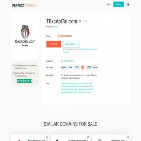 Скриншот главной страницы сайта tbxcapital.com