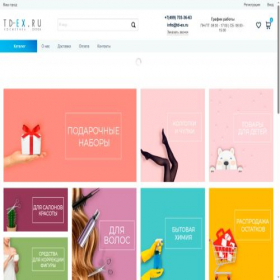 Скриншот главной страницы сайта td-ex.ru