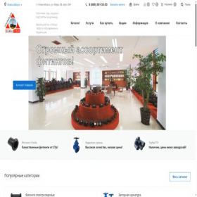 Скриншот главной страницы сайта td-gazvodstroy.ru