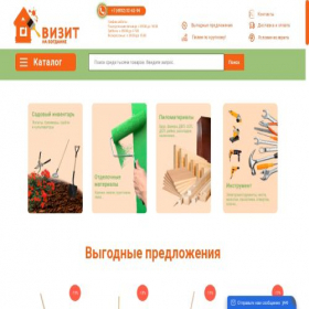 Скриншот главной страницы сайта td-vizit.ru