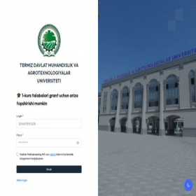 Скриншот главной страницы сайта tdtutf.uz