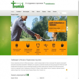 Скриншот главной страницы сайта teamlab.ru