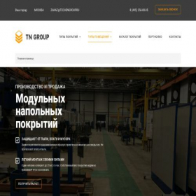 Скриншот главной страницы сайта techengroup.ru