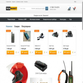Скриншот главной страницы сайта techmarket.pro