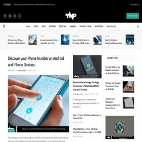 Скриншот главной страницы сайта technewztop.org