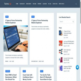 Скриншот главной страницы сайта technoajeet.net