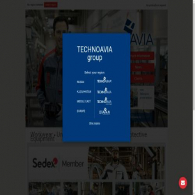 Скриншот главной страницы сайта technoavia.com