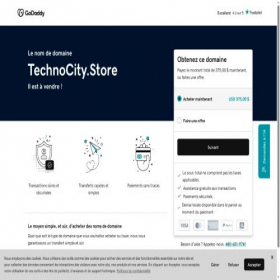 Скриншот главной страницы сайта technocity.store