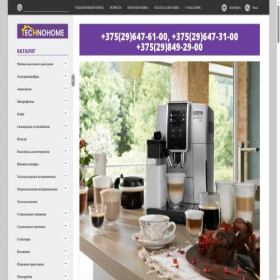 Скриншот главной страницы сайта technohome.by