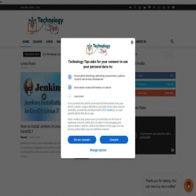 Скриншот главной страницы сайта technology-tips.com