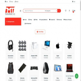 Скриншот главной страницы сайта technomediatrade.com