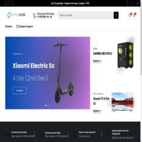 Скриншот главной страницы сайта technovolk.ru