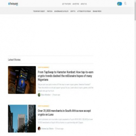 Скриншот главной страницы сайта techpoint.africa