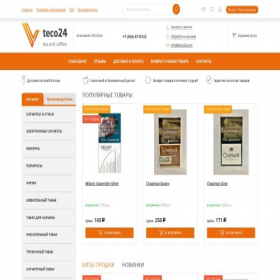 Скриншот главной страницы сайта tecko24.com