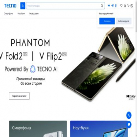 Скриншот главной страницы сайта tecno-store.ru