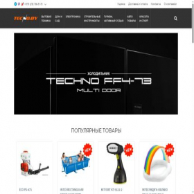 Скриншот главной страницы сайта tecno.by