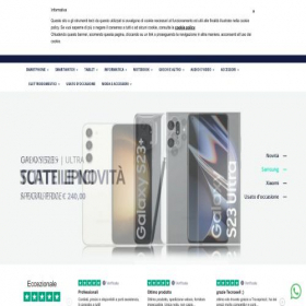 Скриншот главной страницы сайта tecnosell.com