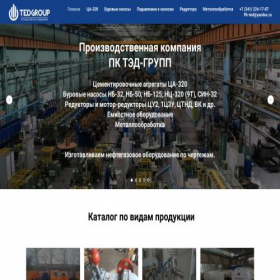 Скриншот главной страницы сайта ted-groupmet.ru