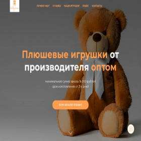 Скриншот главной страницы сайта teddy-home.ru