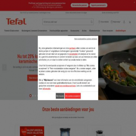 Скриншот главной страницы сайта tefal.nl