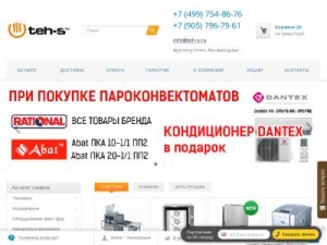 Скриншот главной страницы сайта teh-s.ru
