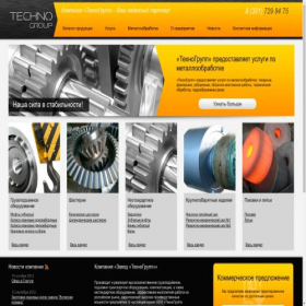 Скриншот главной страницы сайта tehgroup.ru