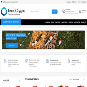 Скриншот главной страницы сайта tehno-studio.online