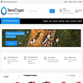 Скриншот главной страницы сайта tehno-studio.site