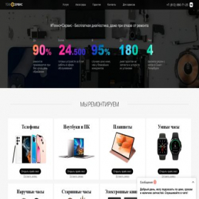 Скриншот главной страницы сайта tehplus.com