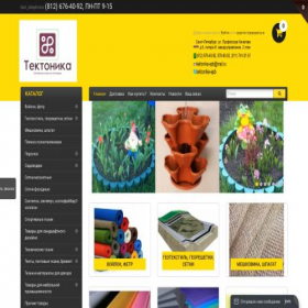 Скриншот главной страницы сайта tektonikaspb.ru