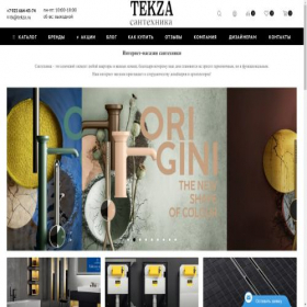 Скриншот главной страницы сайта tekza.ru