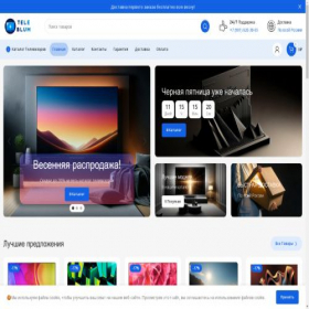 Скриншот главной страницы сайта teleblum.ru
