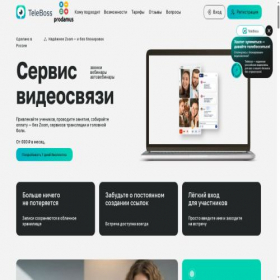 Скриншот главной страницы сайта teleboss.ru