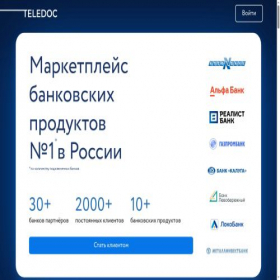 Скриншот главной страницы сайта teledoc.pro