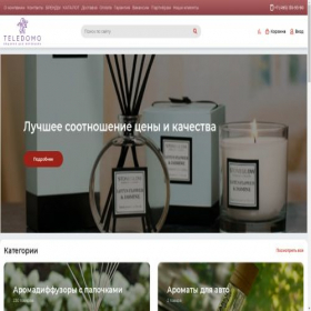 Скриншот главной страницы сайта teledomo.ru
